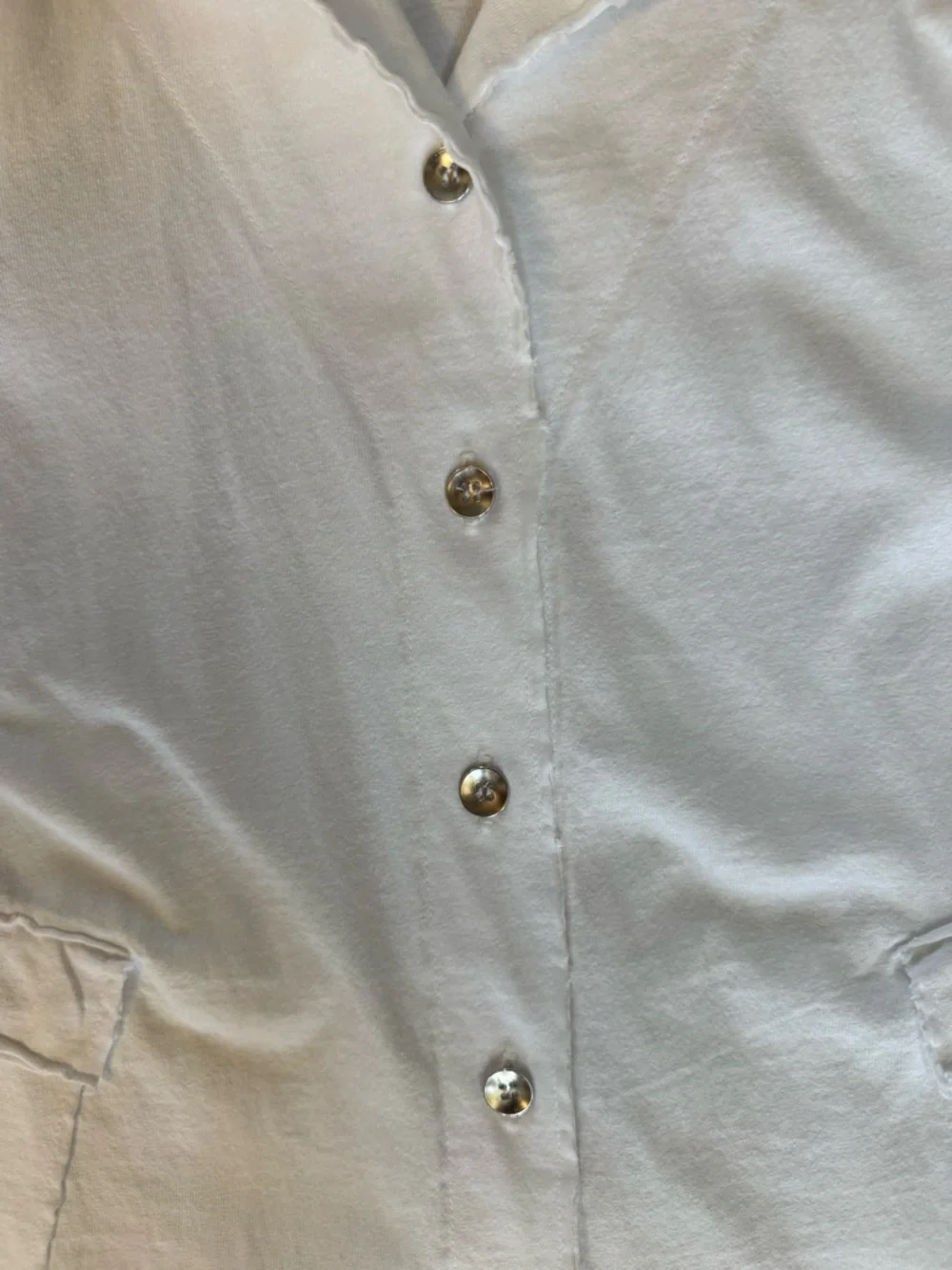 Casual White Button-Front Jacket/Blazer - Picture 5 of 5